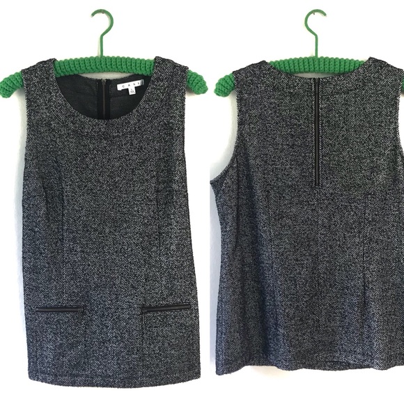 CAbi Tops - sʟᴇᴇᴠᴇʟᴇss ʙʟᴏᴜsᴇ//CAbi Career Tweed Black + White